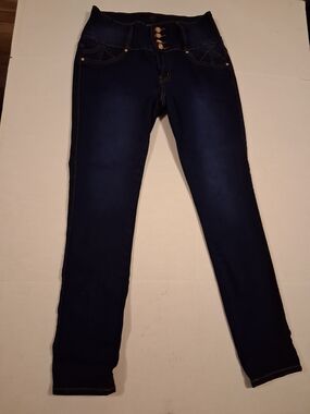 Women’s High-Rise Skinny Jeans in Dark Blue